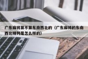 广东麻将算不算东南西北的（广东麻将的东南西北排列是怎么样的）
