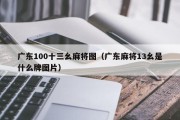 广东100十三幺麻将图（广东麻将13幺是什么牌图片）
