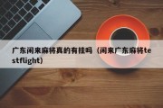 广东闲来麻将真的有挂吗（闲来广东麻将testflight）