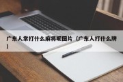 广东人常打什么麻将呢图片（广东人打什么牌）
