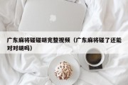 广东麻将碰碰胡完整视频（广东麻将碰了还能对对胡吗）
