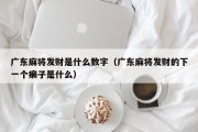 广东麻将发财是什么数字（广东麻将发财的下一个癞子是什么）